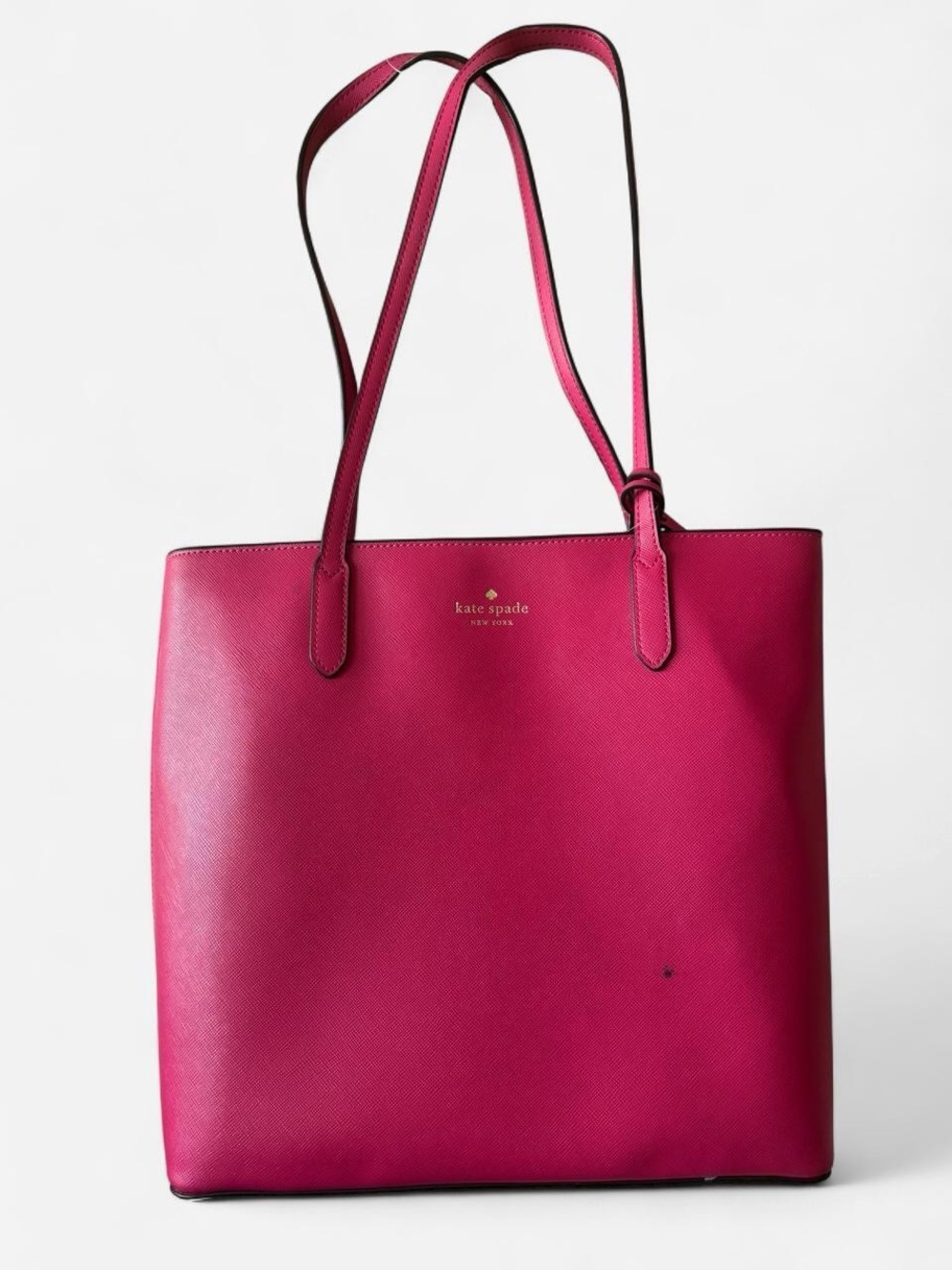 kate spade New York hot pink Leather Tote Bag